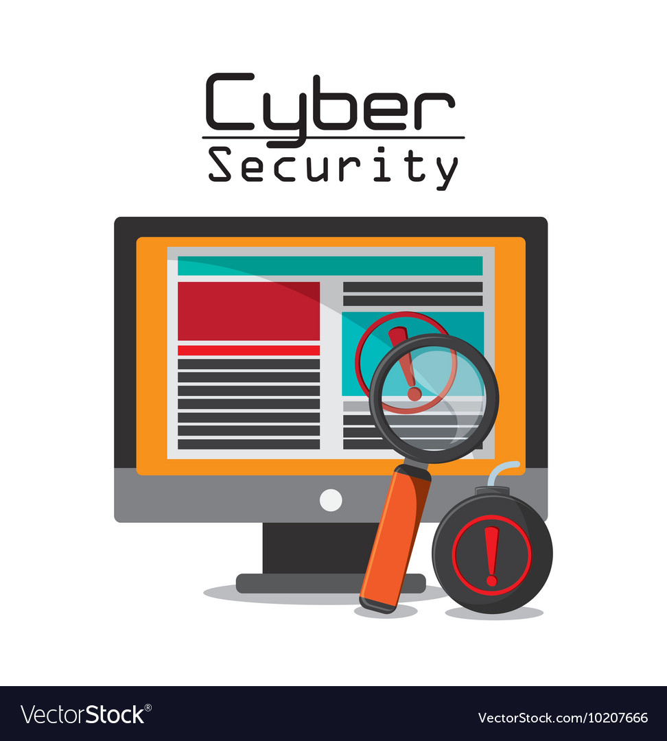 Cyber and system security icon