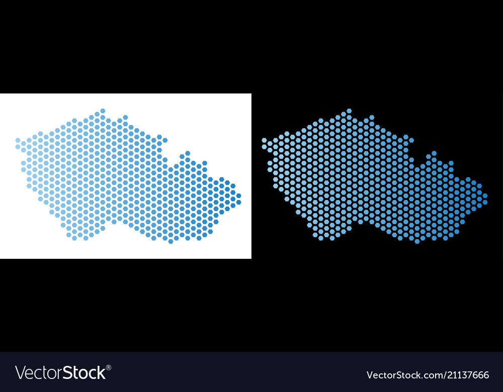 Czech map hexagon abstraction