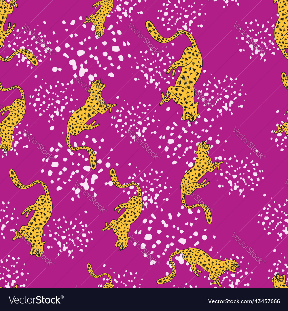 Decorative seamless pattern with doodle cute vector image Decorative seamless pattern with doodle cute