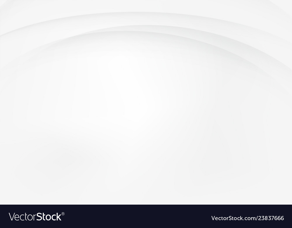 White abstract circular gradient background vector image White abstract circular gradient background