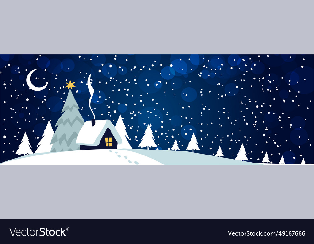 Winter background with copy space for text snowy