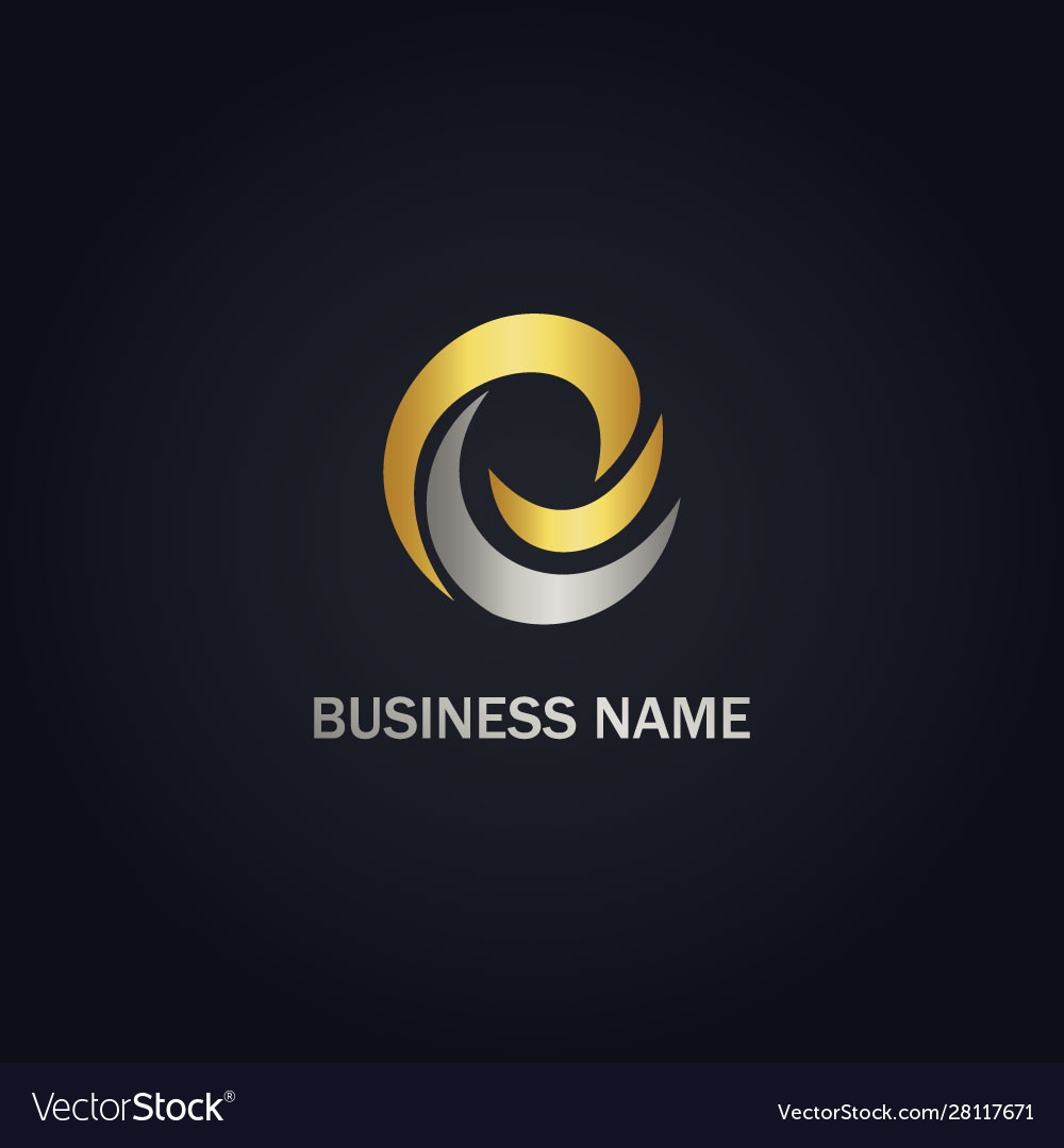 Abstract circle curve logo