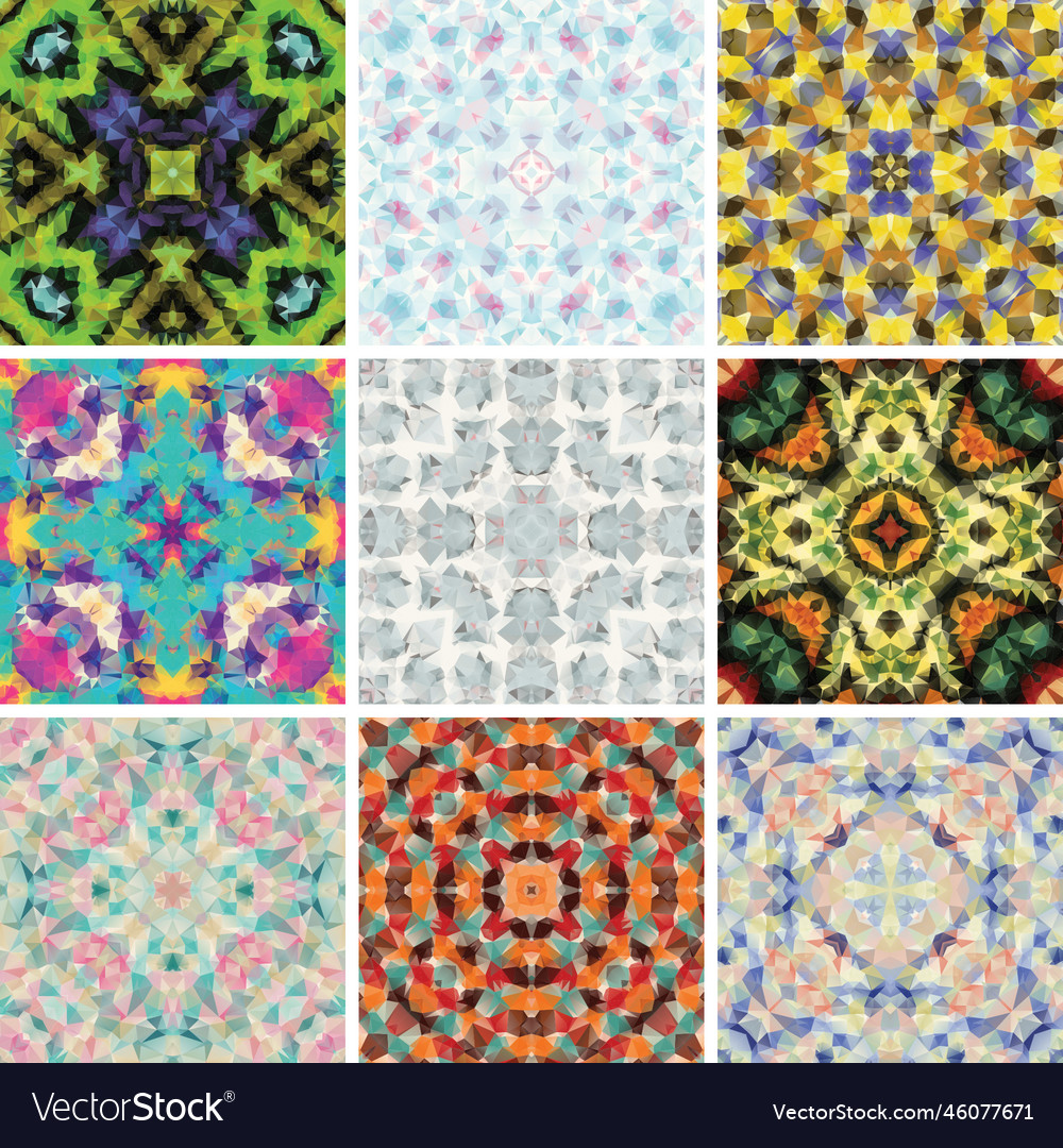 Abstract patterns in the mosaic set