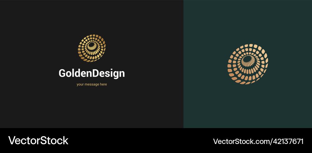 Abstract wire circle logo emblem design Royalty Free Vector