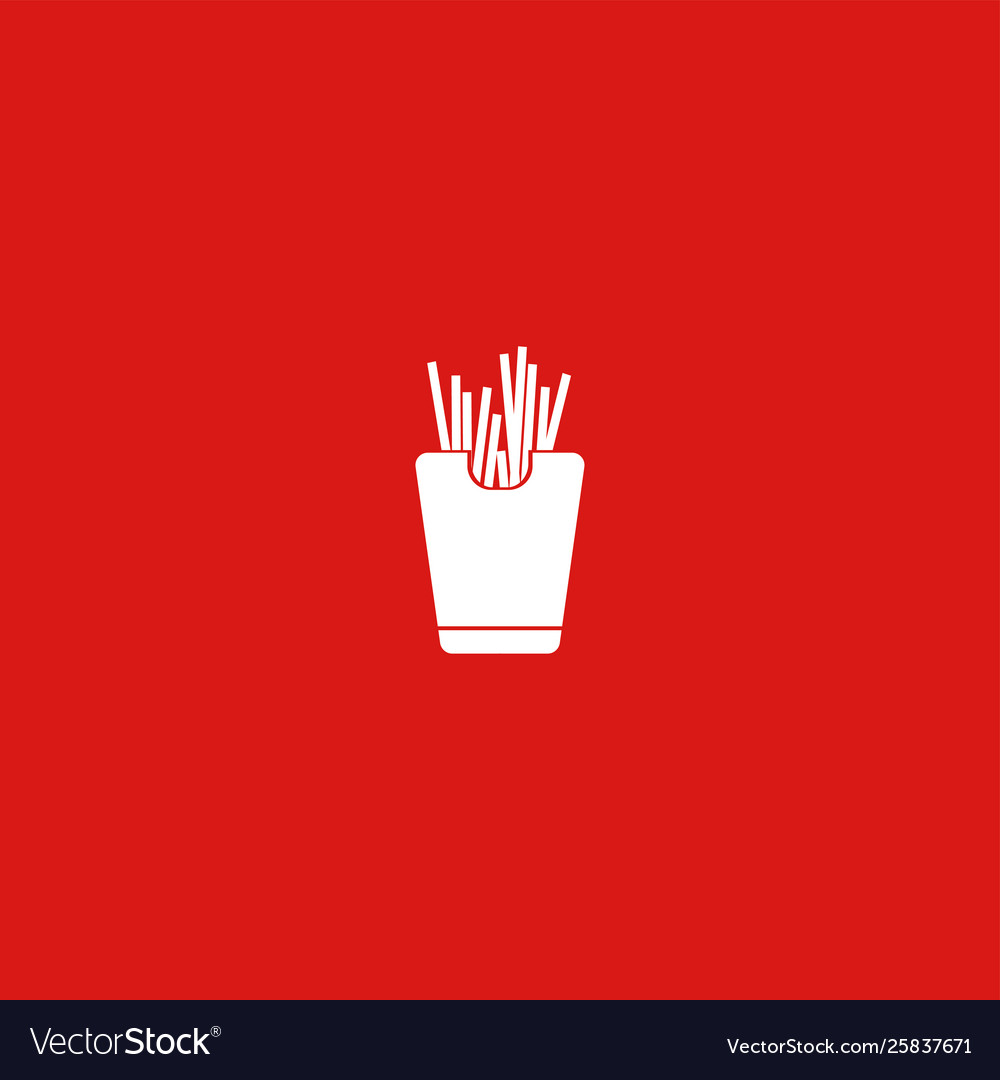 Fast food icon isolated