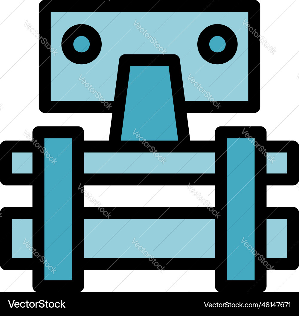 Fixing tv icon flat Royalty Free Vector Image - VectorStock
