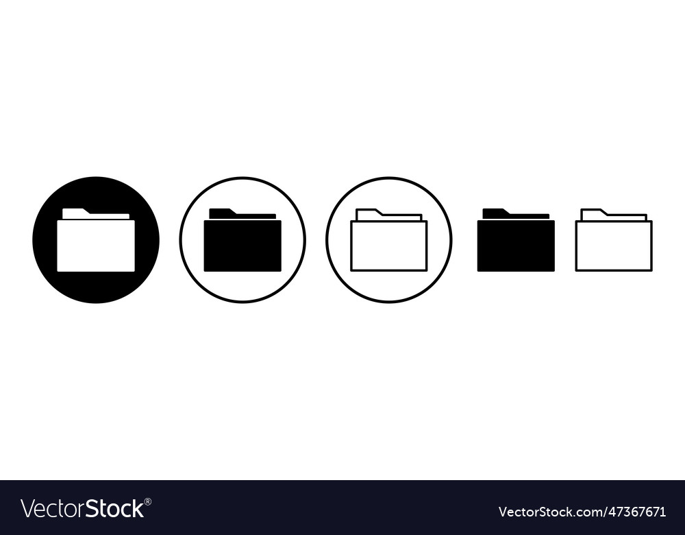 Folder icon document folder icon Royalty Free Vector Image