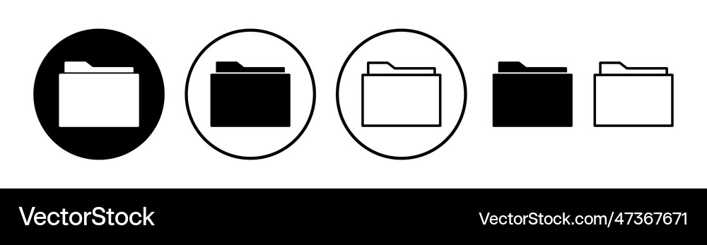 Folder Icon - Document Storage Royalty Free Vector Image