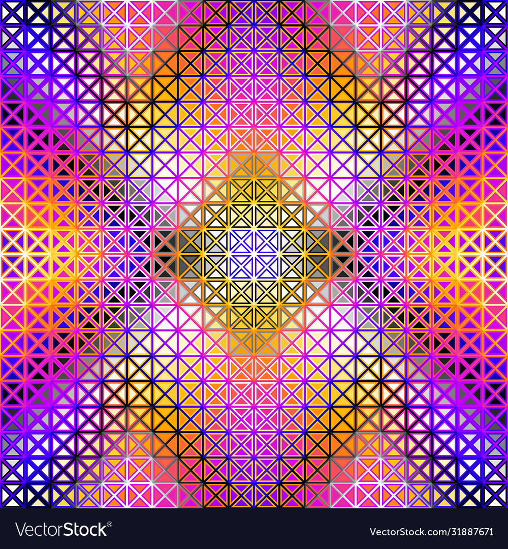 Geometric abstract pattern in low poly style vector image Geometric abstract pattern in low poly style