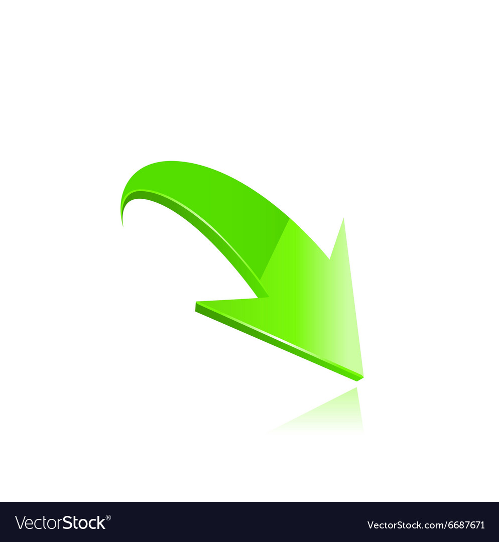 Green arrow Royalty Free Vector Image - VectorStock