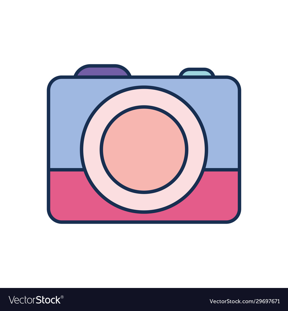 Isolated camera device line fill style icon