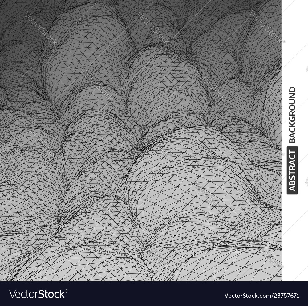 Lattice structure science technology background vector image Lattice structure science technology background