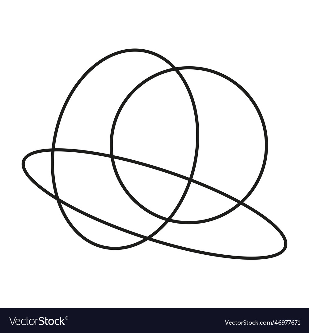 Modern intersecting circles lines data