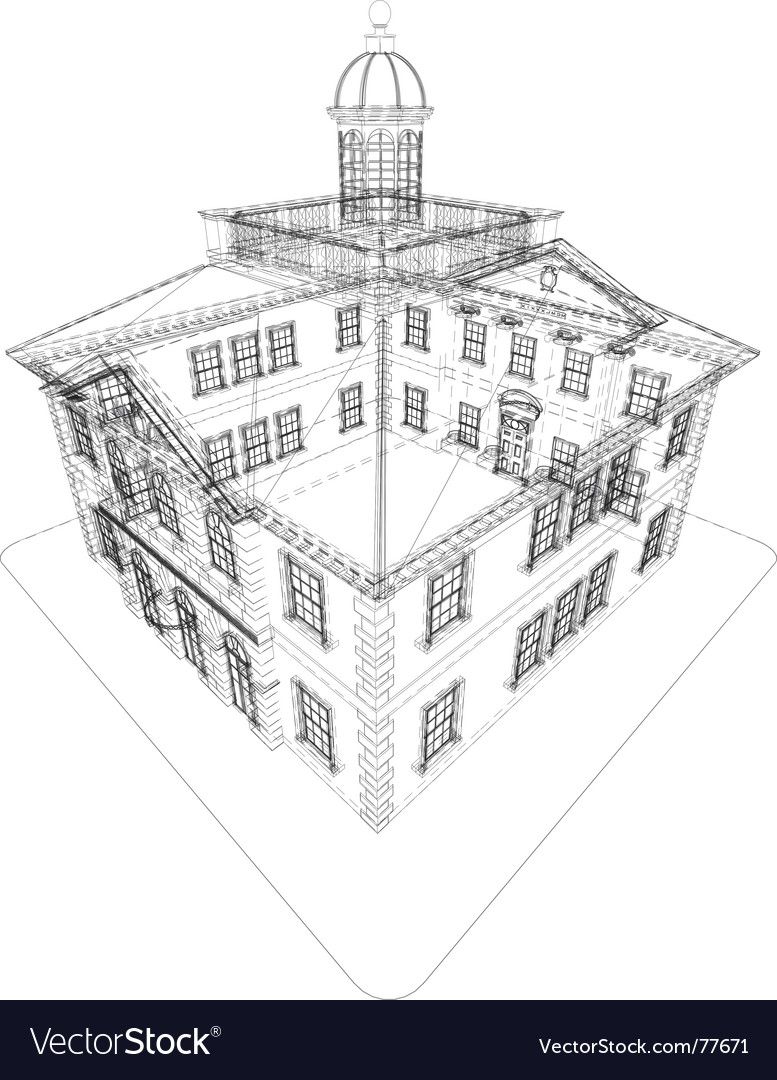 Old house Royalty Free Vector Image - VectorStock