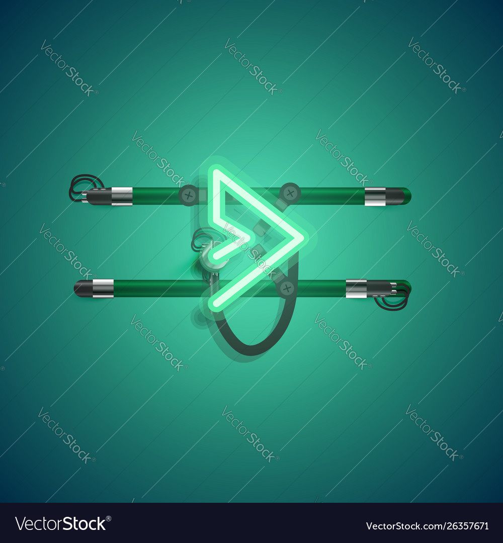 Realistic neon character with wires and console vector image Realistic neon character with wires and console