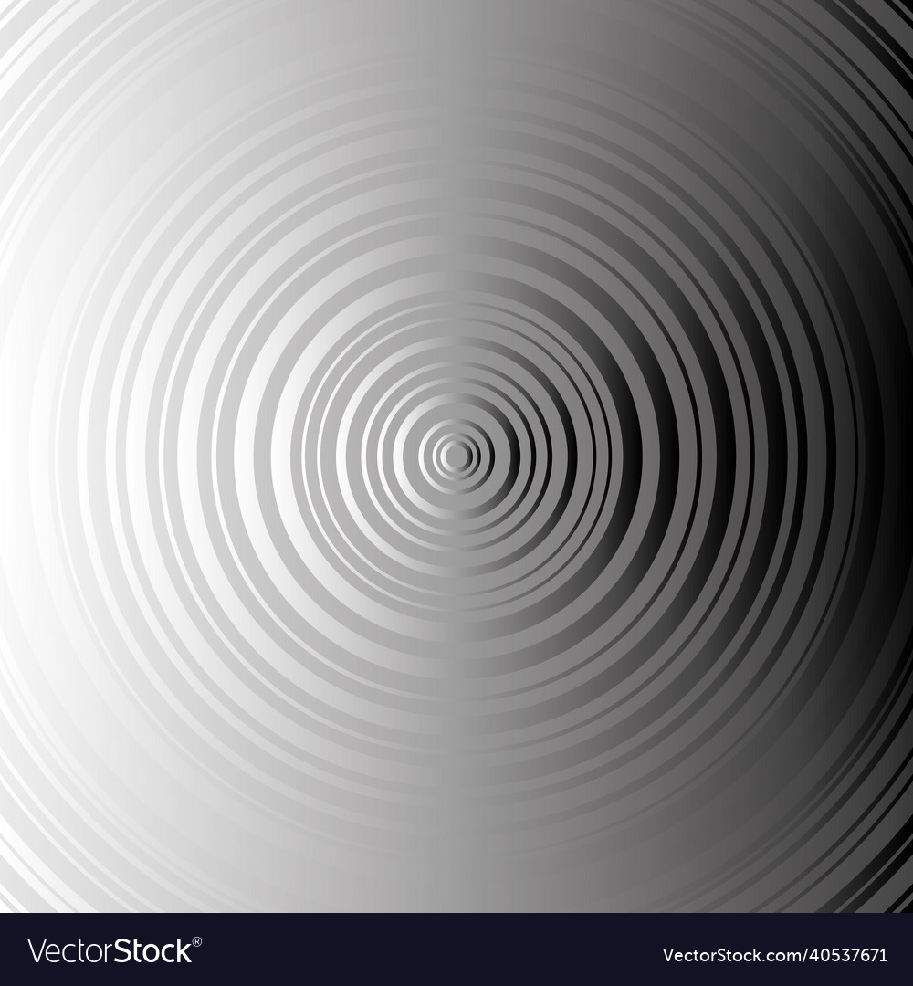 Round shape pattern circular and radial lines vector image Round shape pattern circular and radial lines