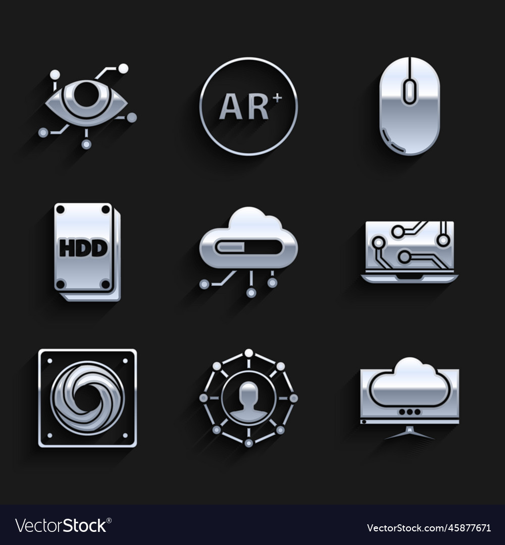 Set internet of things project team base vector image Set internet of things project team base