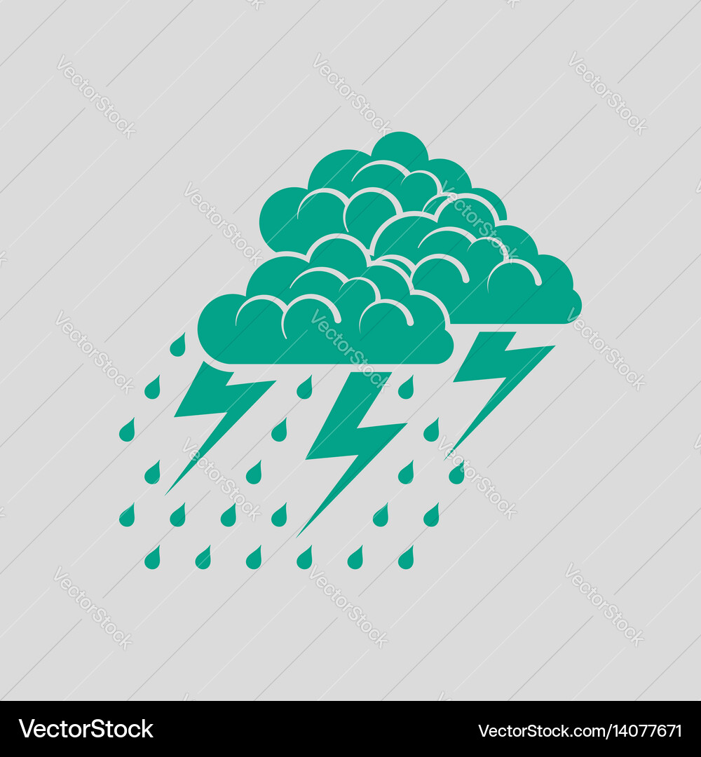 Thunderstorm icon Royalty Free Vector Image - VectorStock