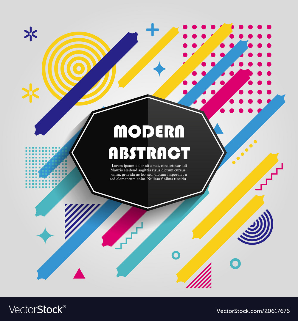 Abstract colorful geometric pattern design