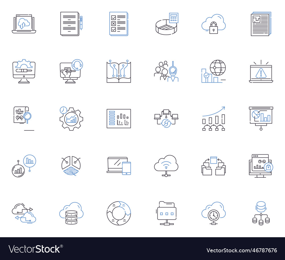 Analytics & Stats Line Icons