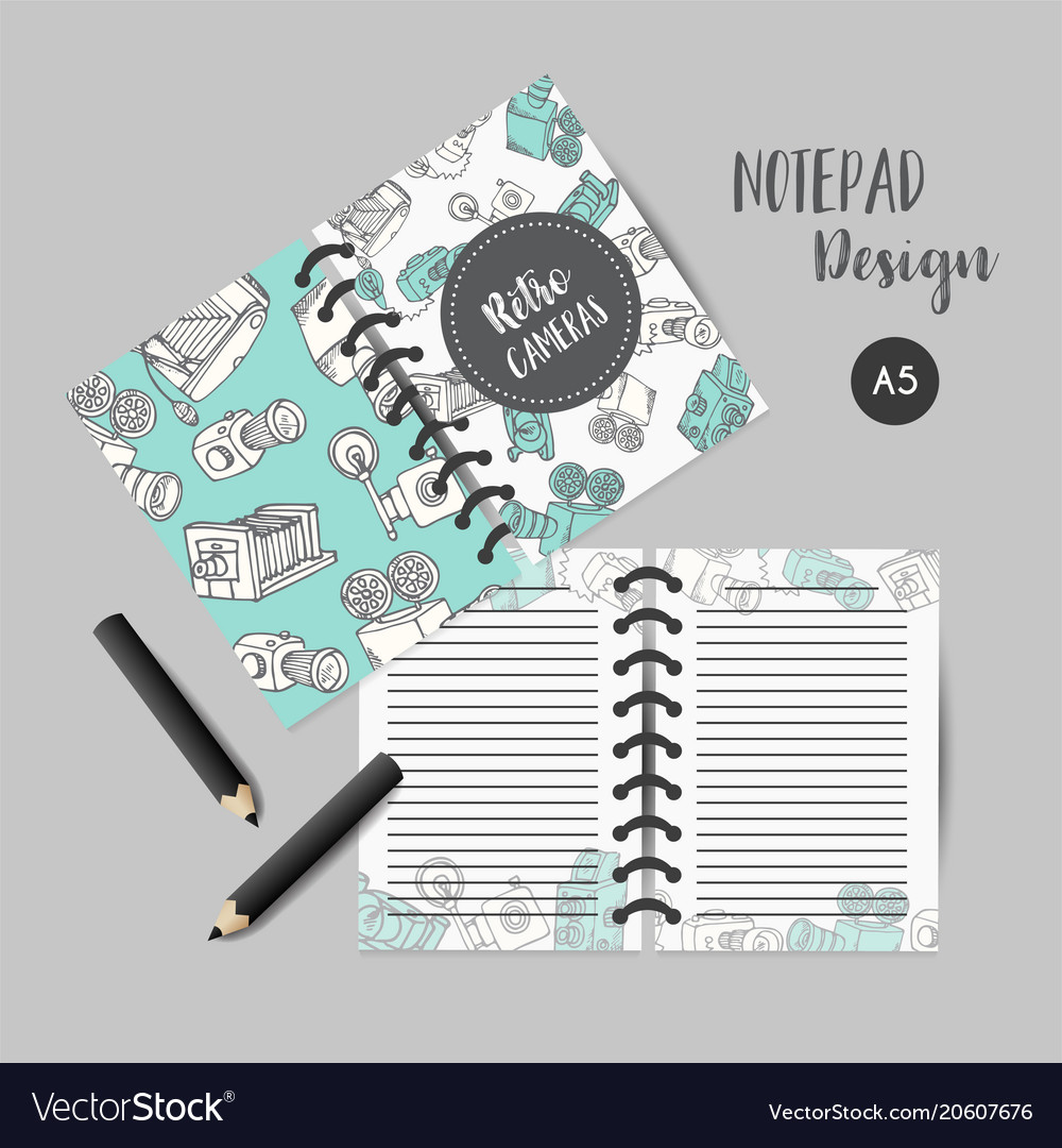 Calendar daily and weekly planner template note Vector Image
