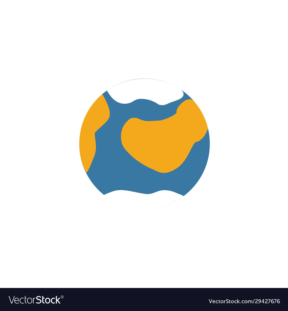 Earth planet icon simple element from space icons