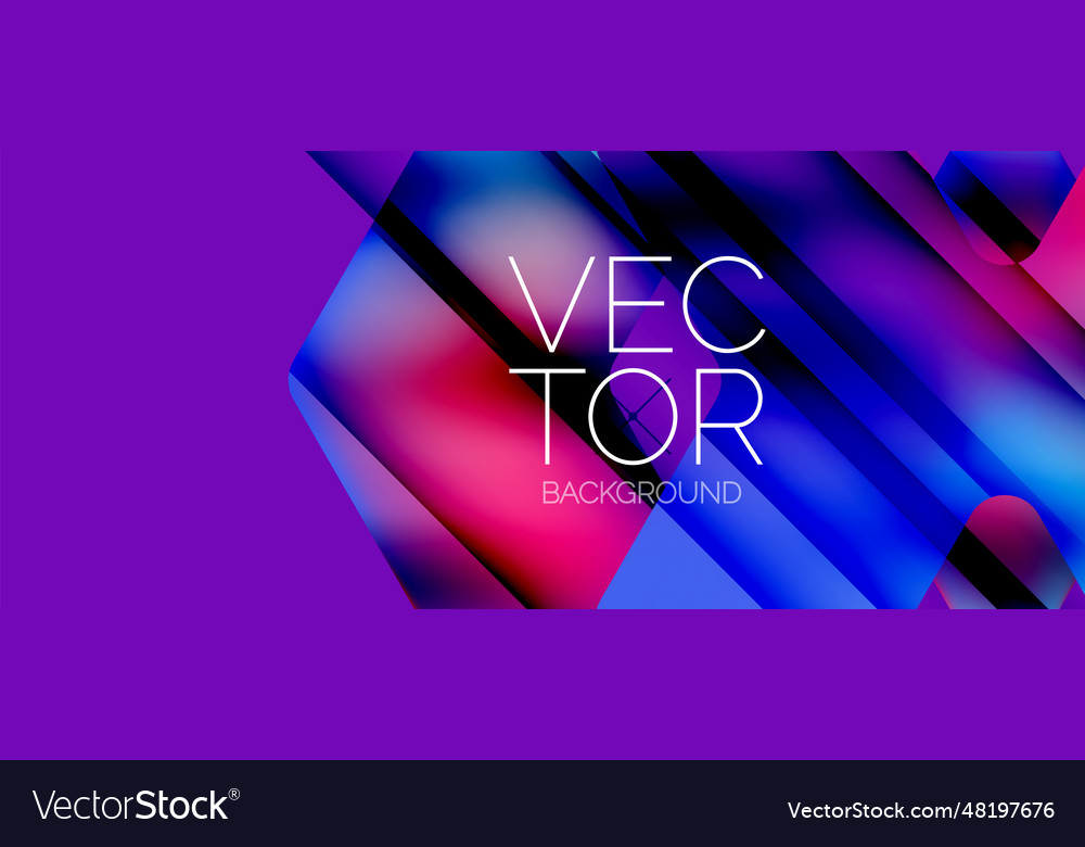 Fluid gradient arrow geometric minimal background vector image Fluid gradient arrow geometric minimal background