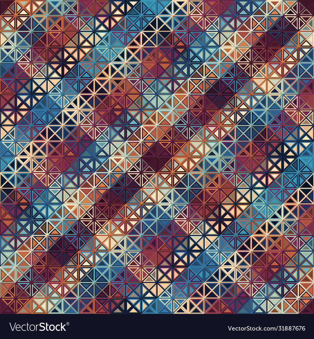 Geometric abstract pattern in low poly style vector image Geometric abstract pattern in low poly style