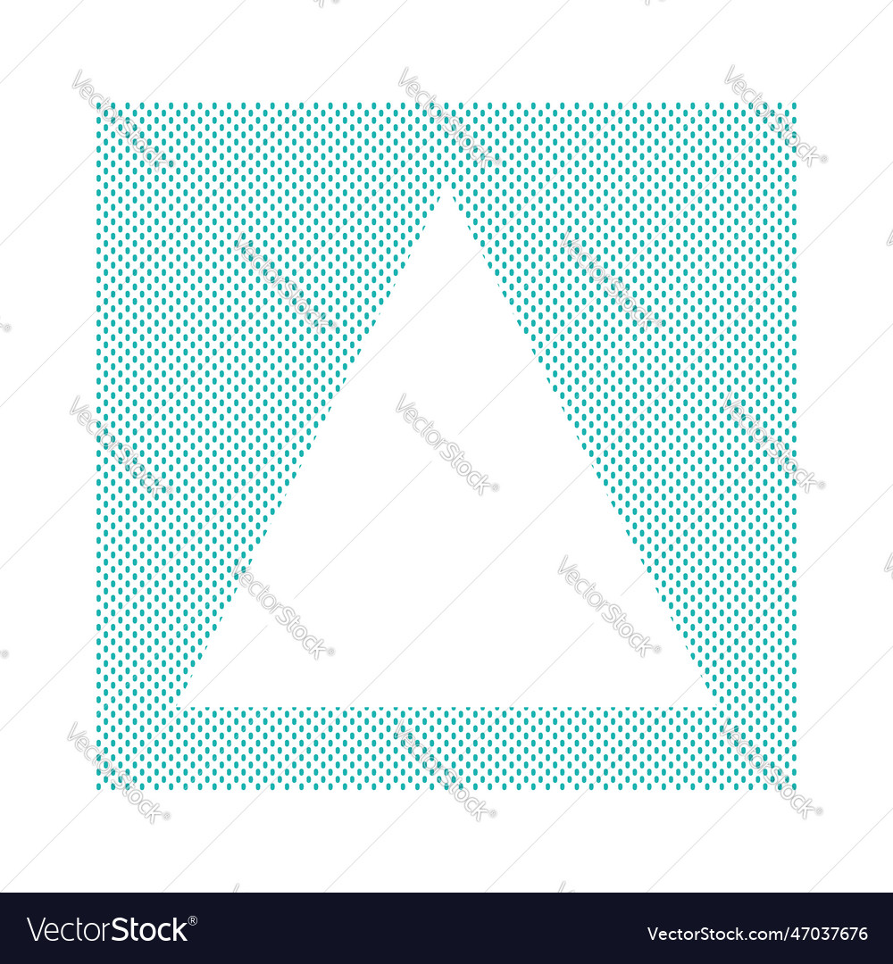 Geometric doted rectangle triangle frame border vector image Geometric doted rectangle triangle frame border