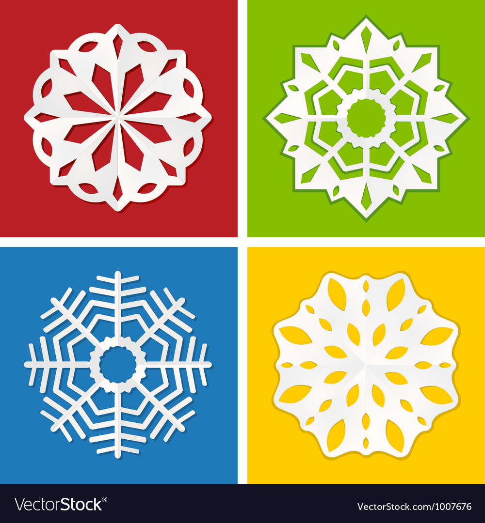 Paper snowflake set