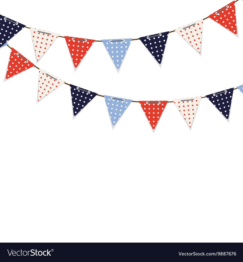 Party background with flags