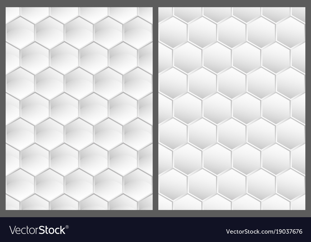 Seamless pattern of hexagons
