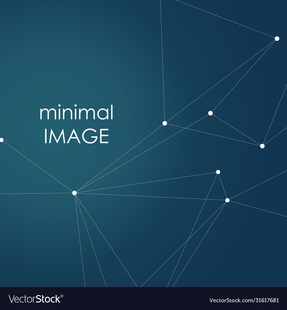 Abstract connection structure on dark background vector image Abstract connection structure on dark background
