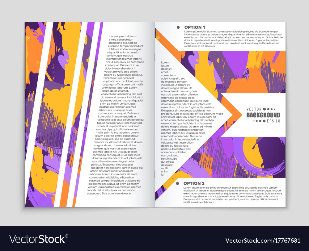 Abstract layout background set for art
