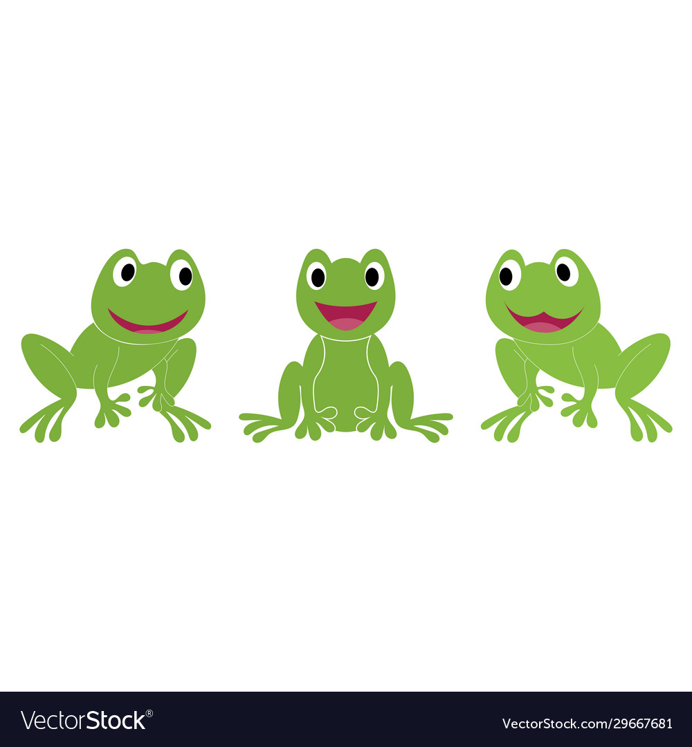 Frog symbols logo and template Royalty Free Vector Image