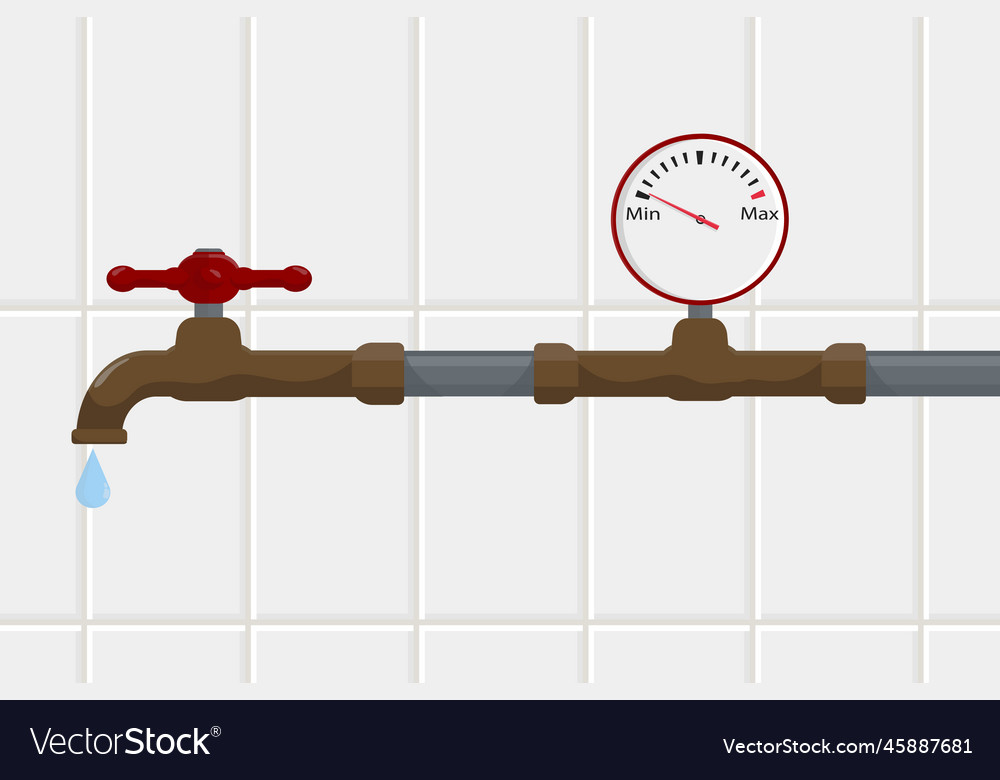Fuel pressure sensor at minimum value Vector Image Fuel pressure sensor at minimum value
