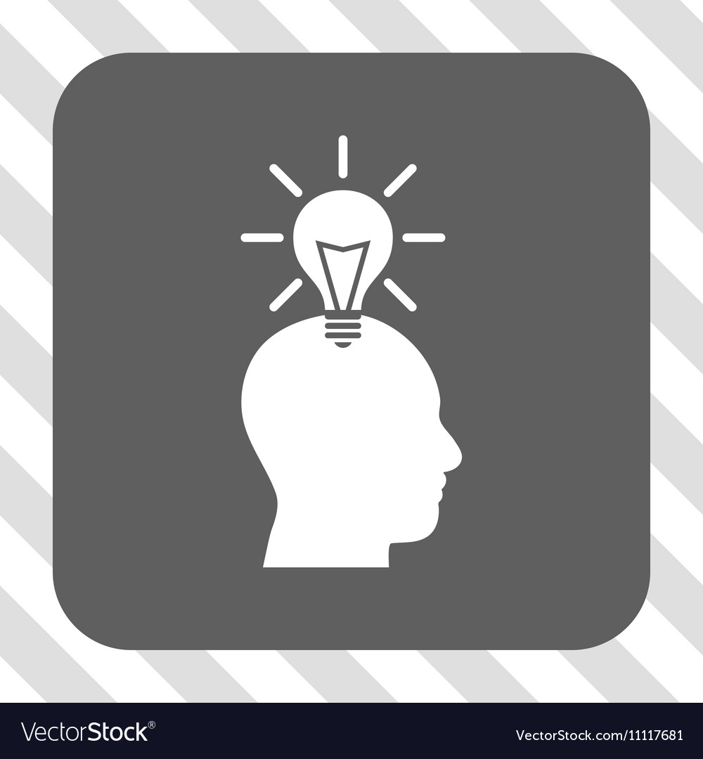 Genius bulb rounded square button