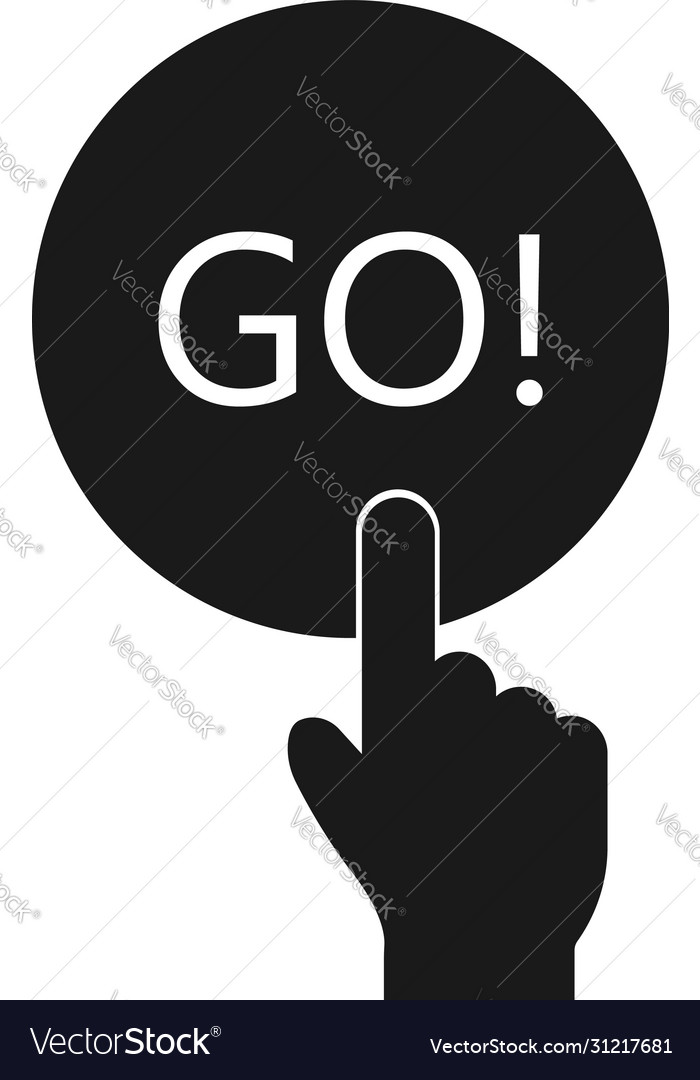 Klicken Sie auf Knopf mit Maus Cursor-Symbol vector image Klicken Sie auf Knopf mit Maus Cursor-Symbol
