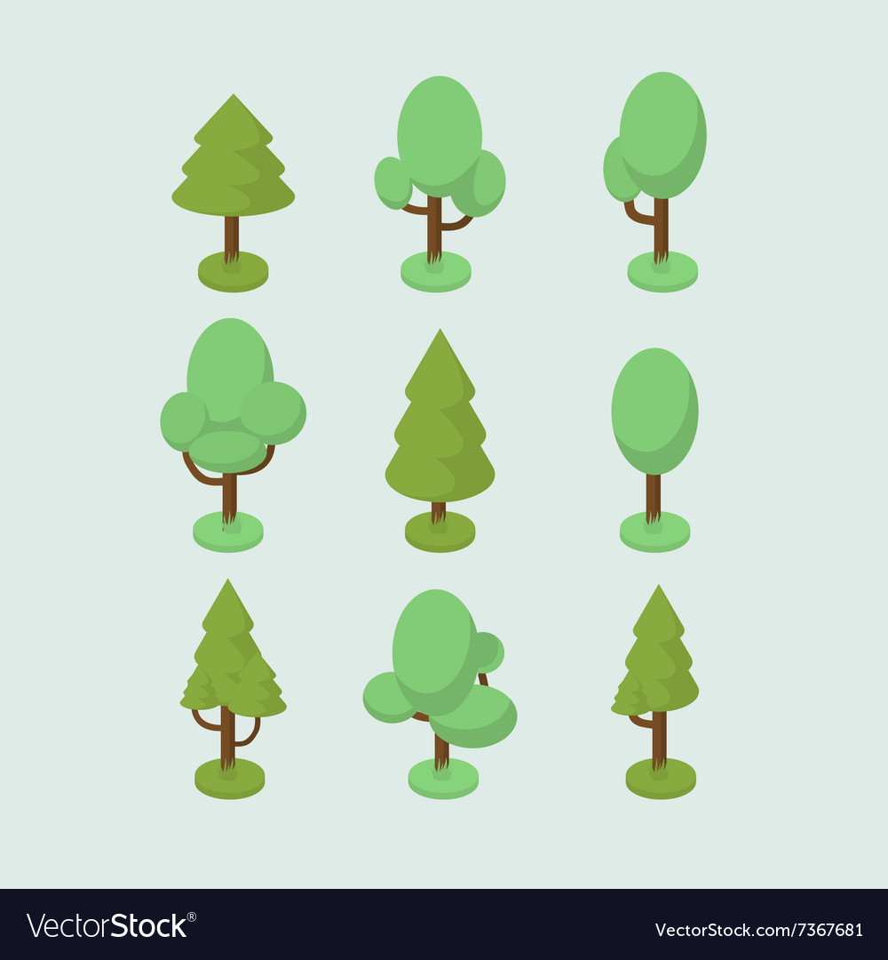 Isometric Tree Collection