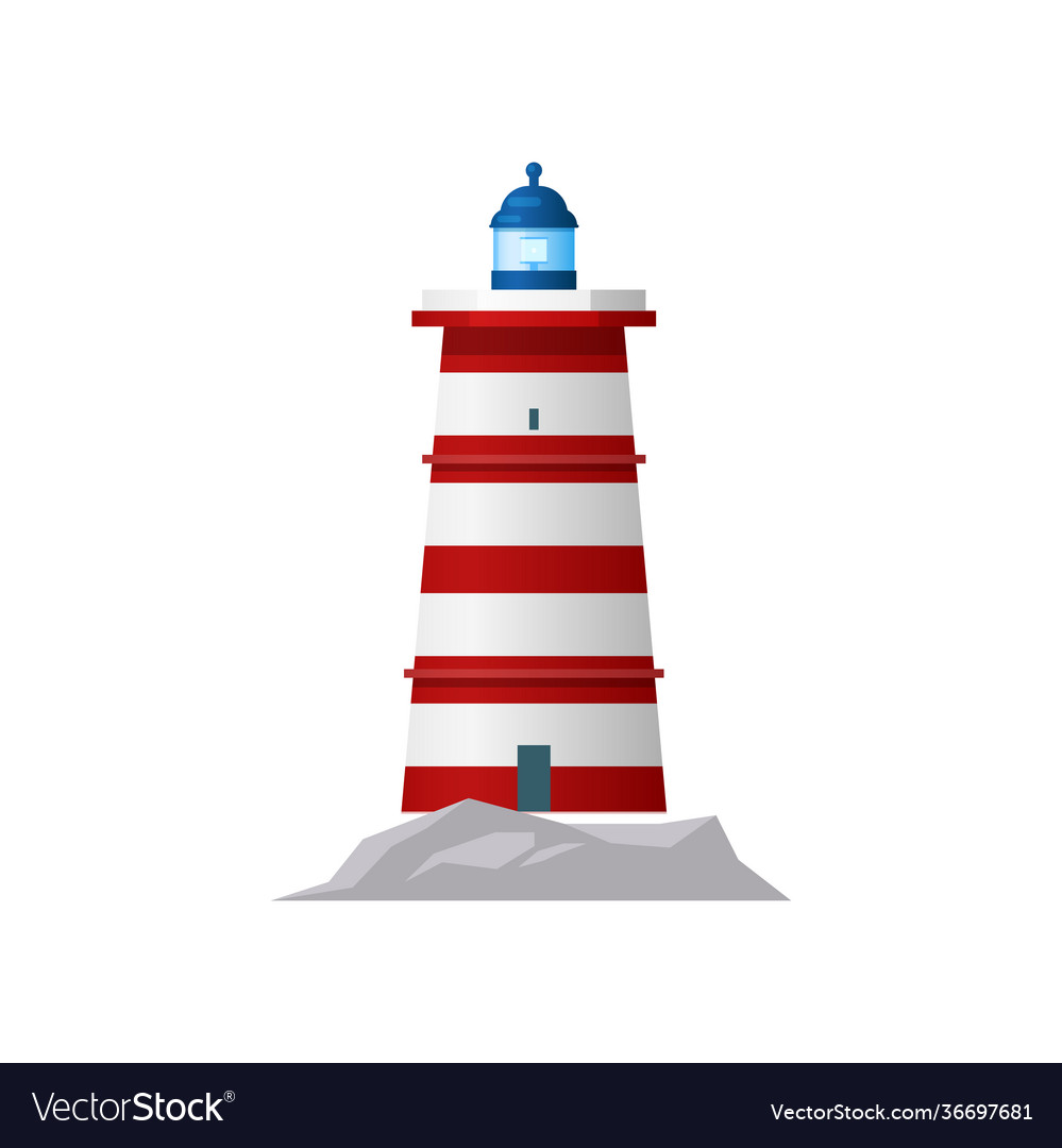 Lighthouse or sea tower light nautical navigation