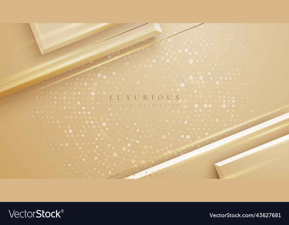 Luxurious Gold Geometric Background