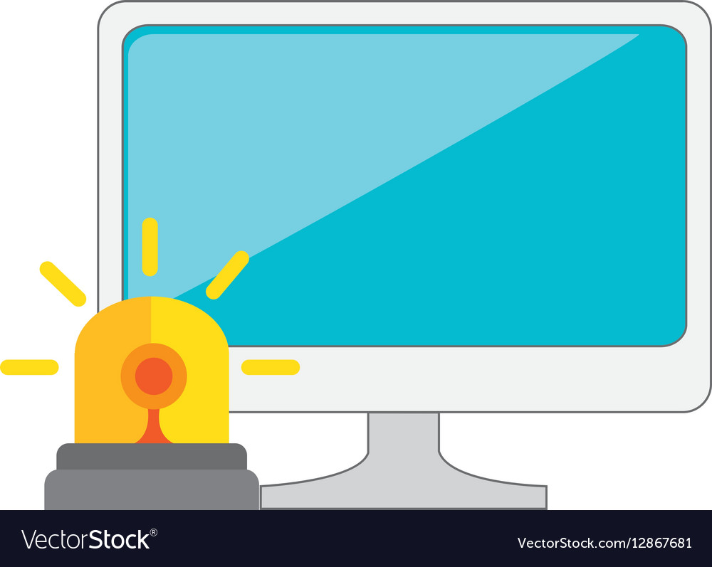 Monitor Desktop-Computer mit Sicherheitssystem