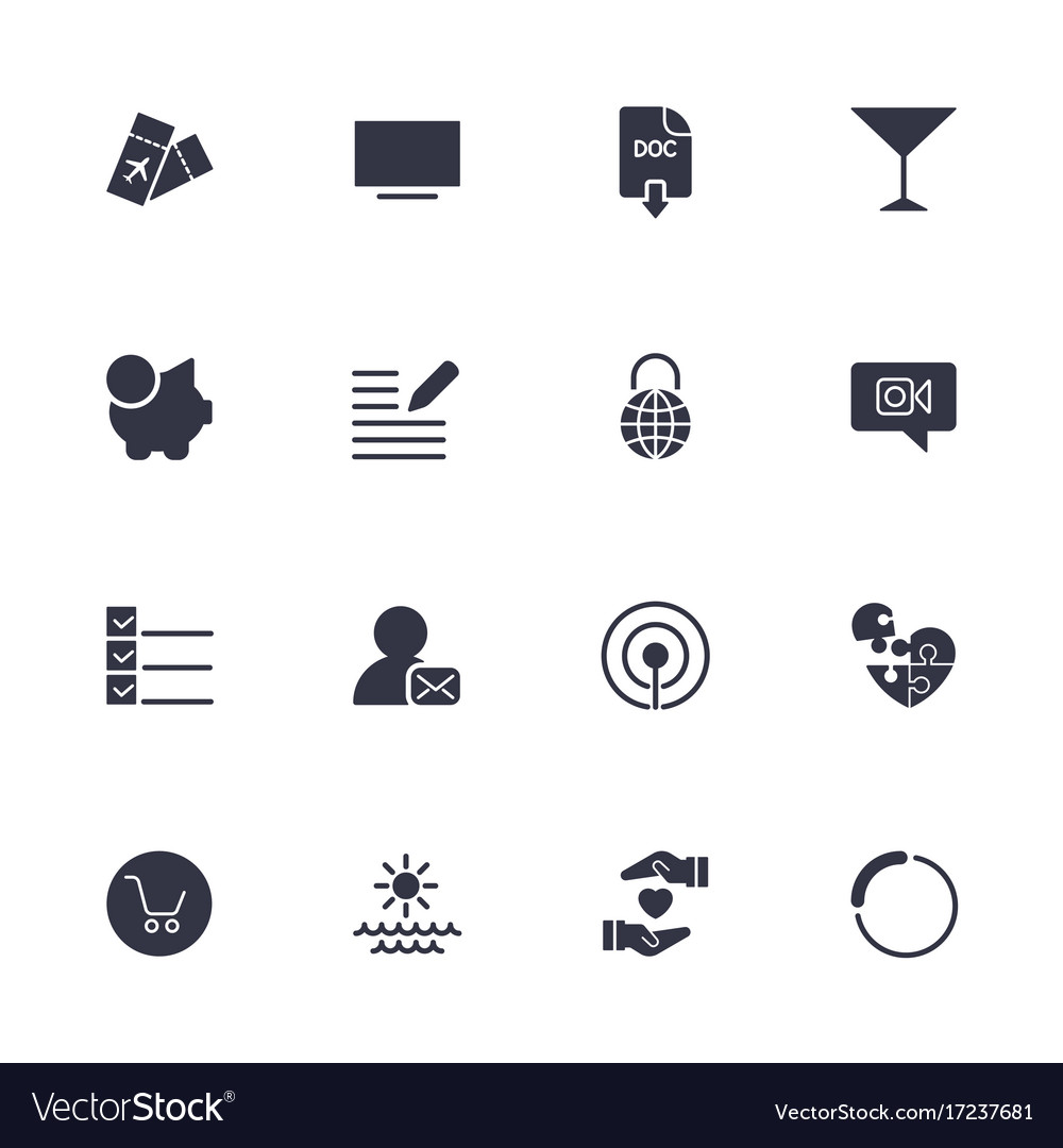 Simple different icons set universal to use