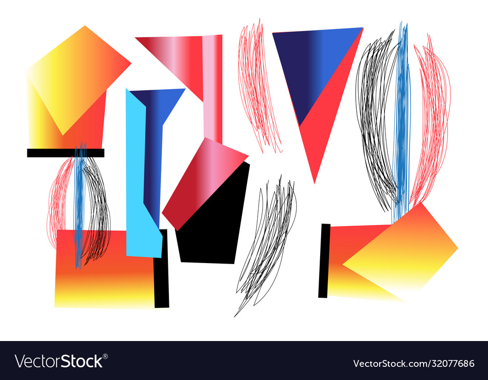 Abstract background with different vector image Abstract background with different