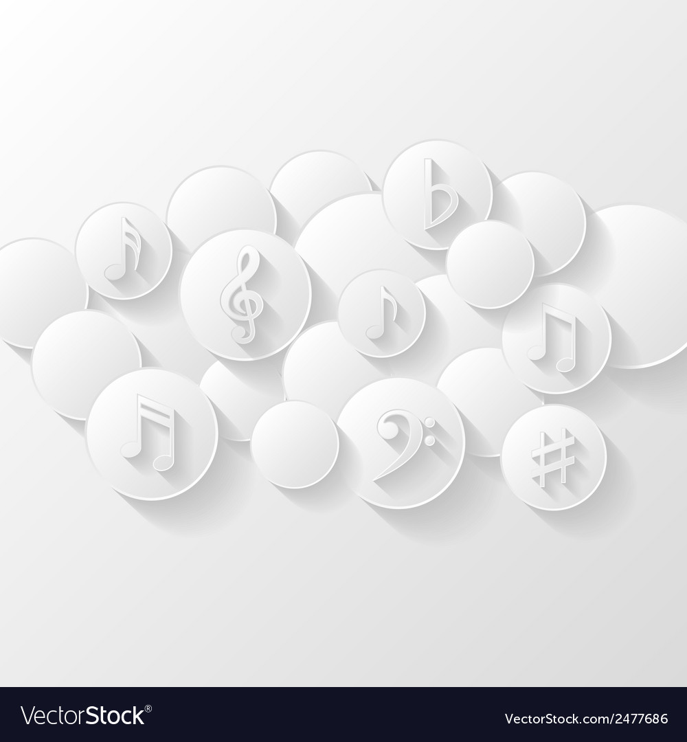 Abstract background with musical notes