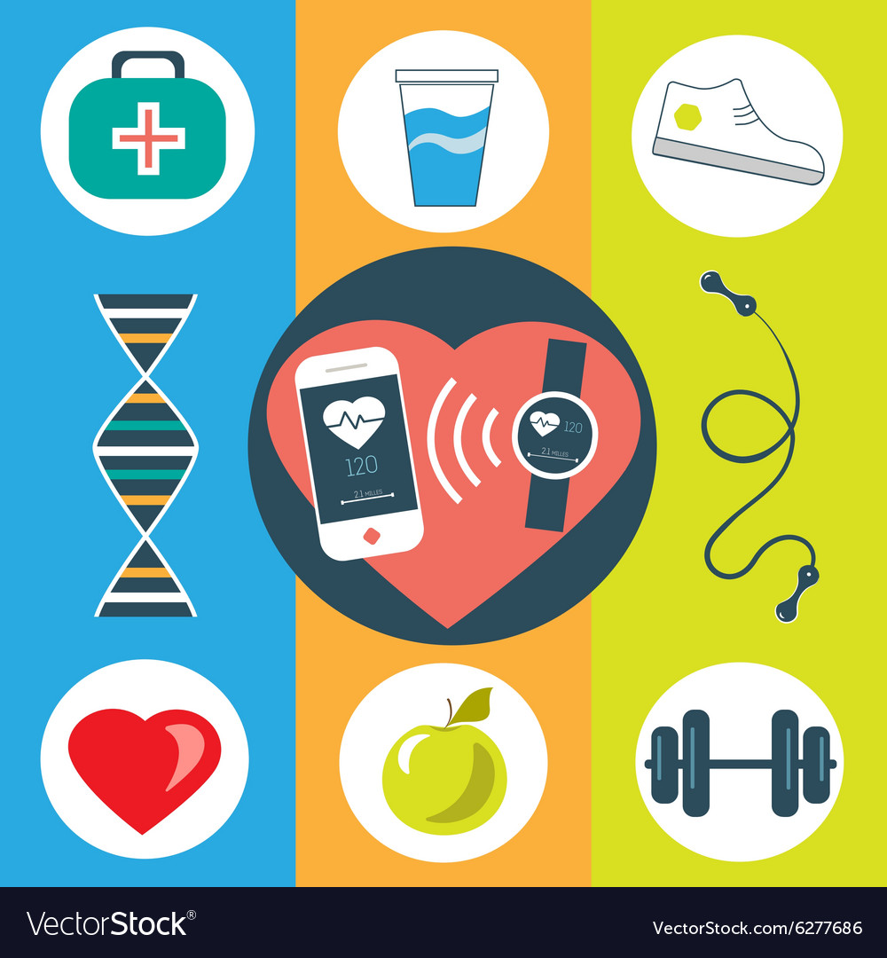 Activity healthy tracker Royalty Free Vector Image