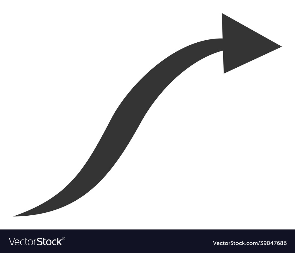 Curve arrow icon