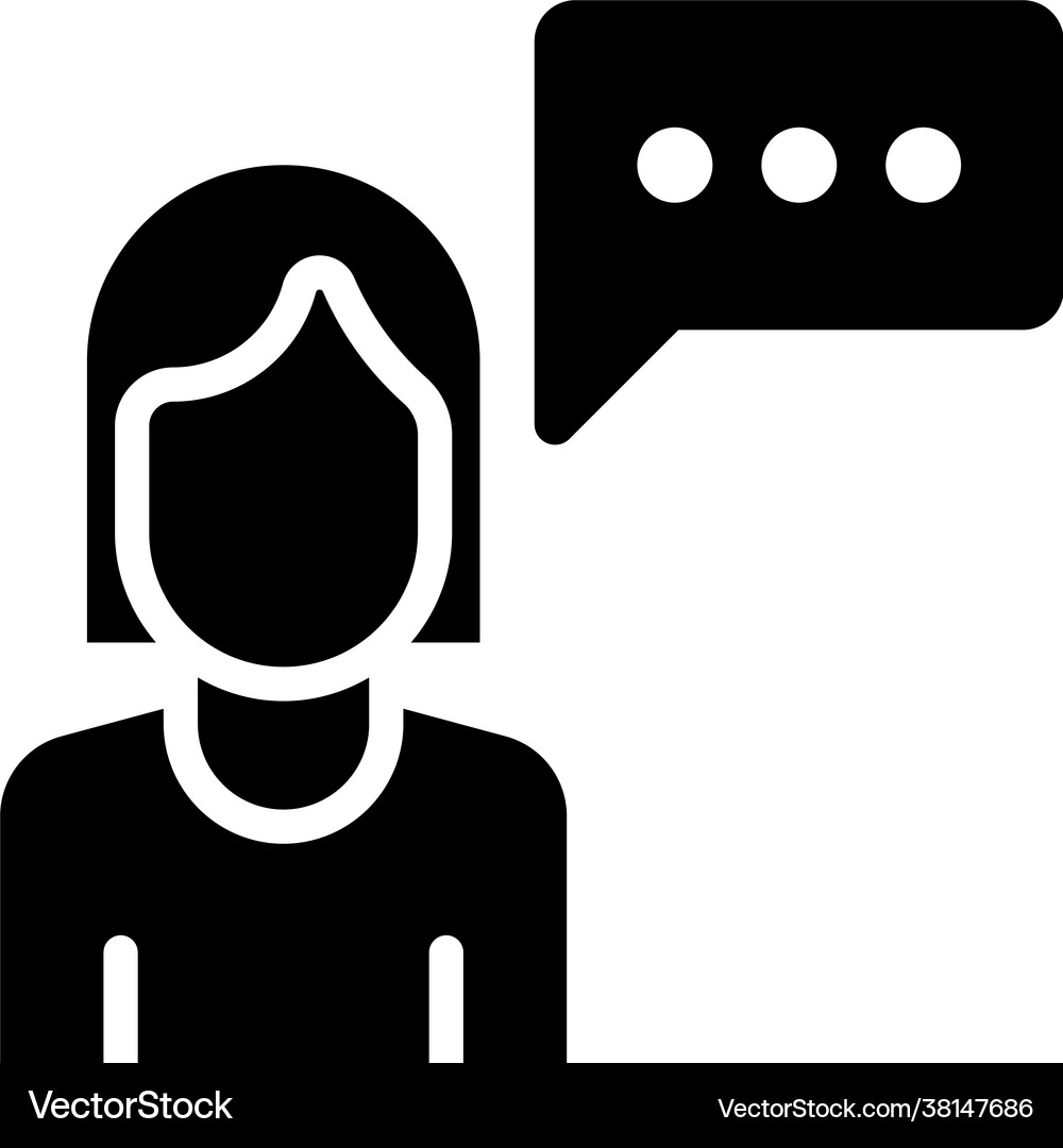 Man talking style Royalty Free Vector Image - VectorStock