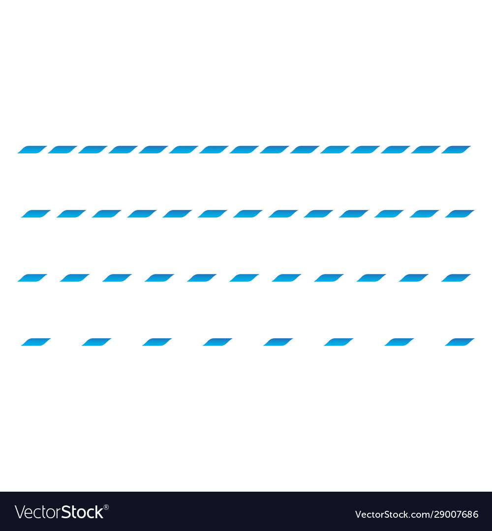 Rope dividers set isolated on white background Vector Image