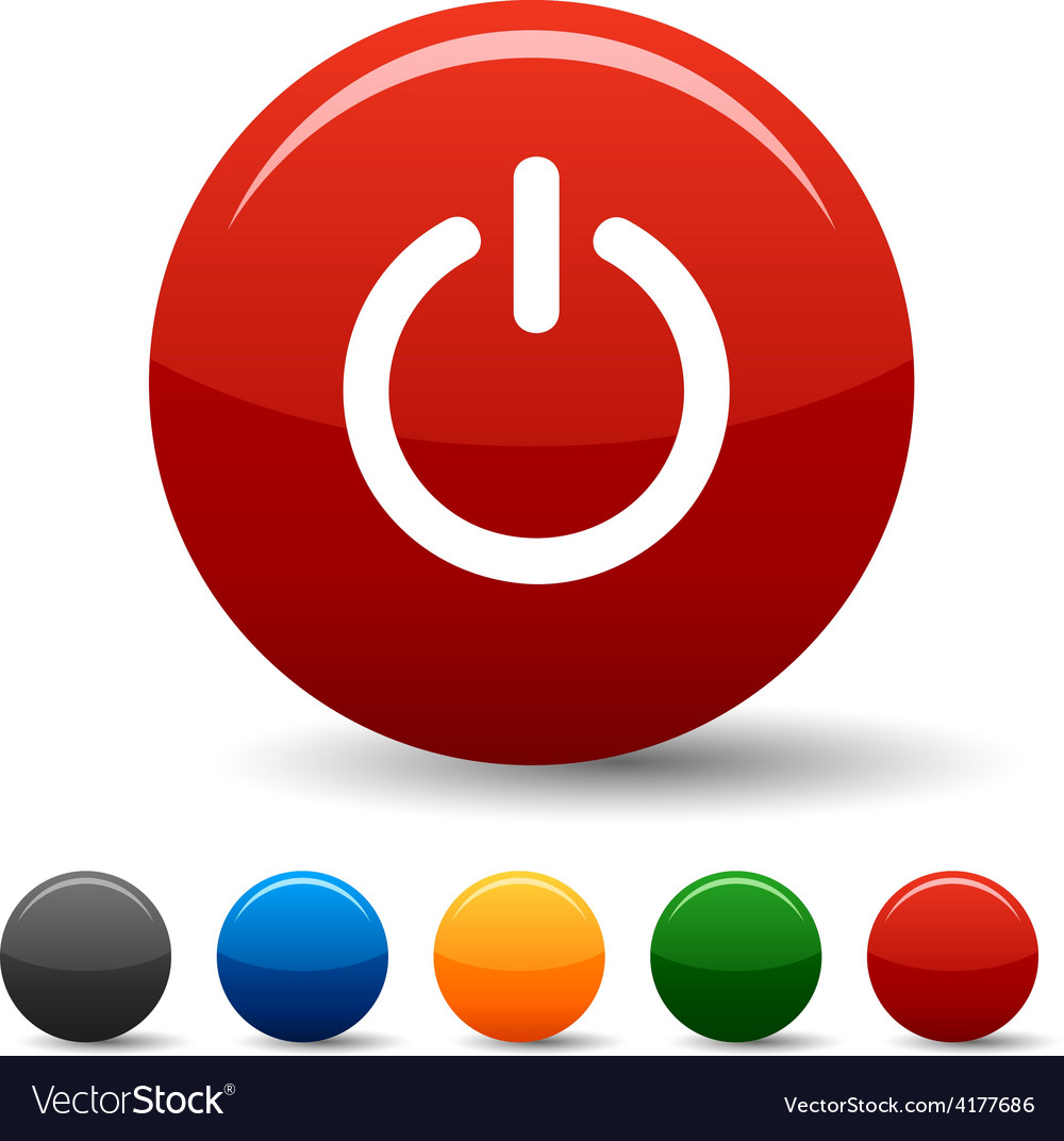 Switch Icon Set - Round Buttons